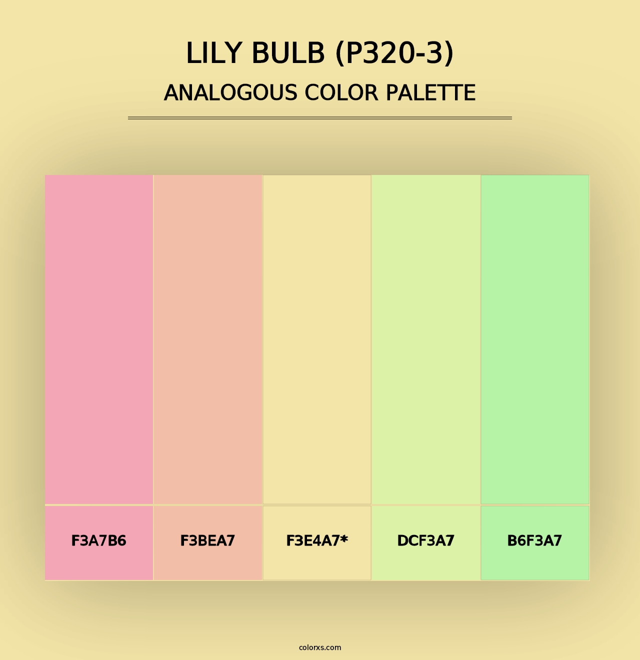 Lily Bulb (P320-3) - Analogous Color Palette