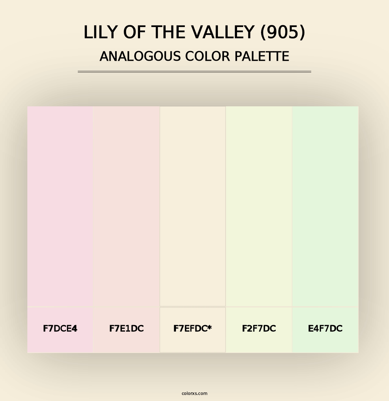 Lily of the Valley (905) - Analogous Color Palette