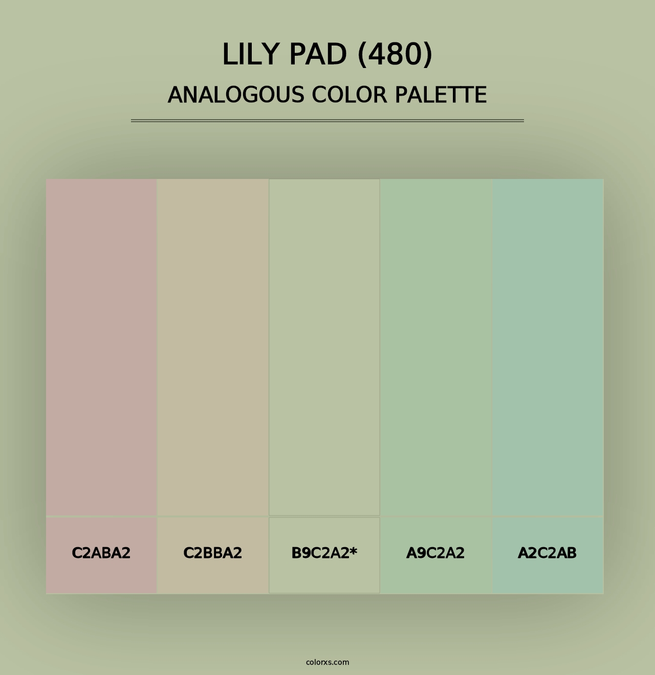 Lily Pad (480) - Analogous Color Palette