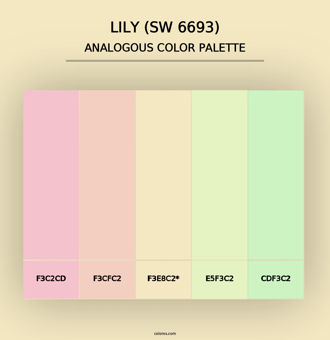 Lily (SW 6693) - Analogous Color Palette