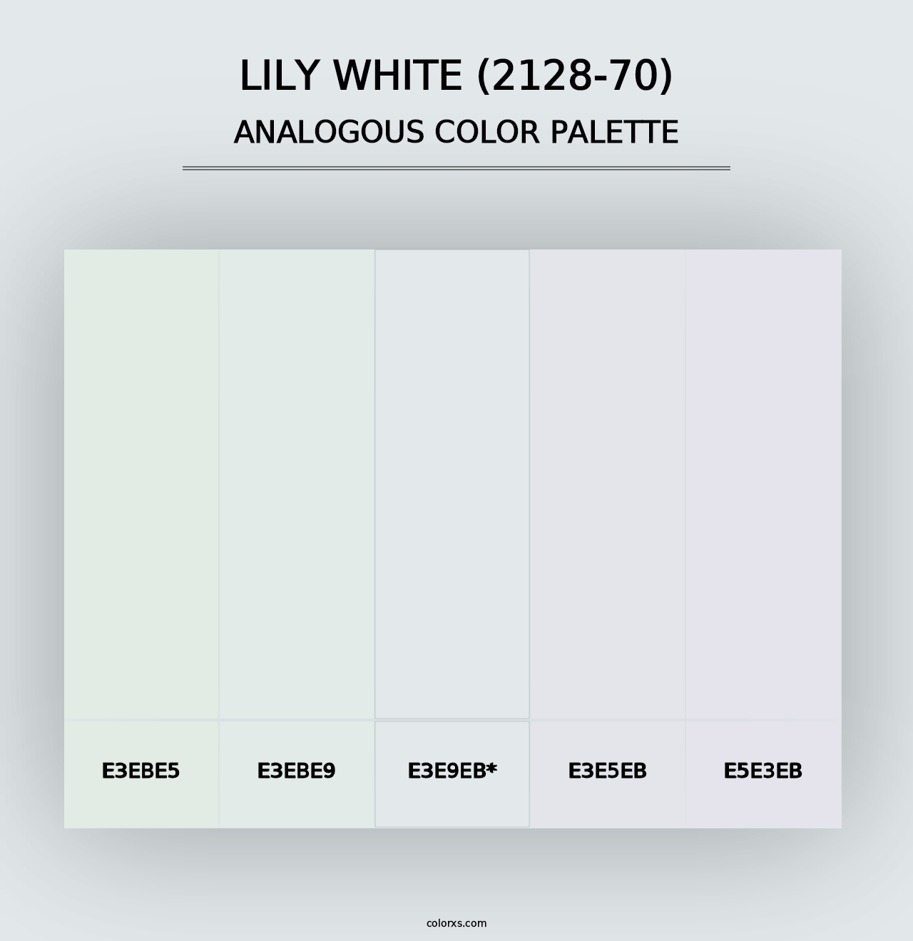 Lily White (2128-70) - Analogous Color Palette