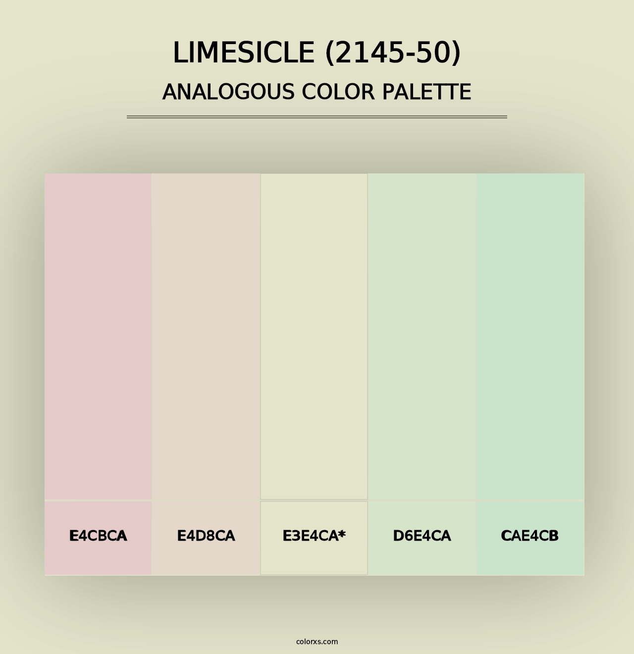 Limesicle (2145-50) - Analogous Color Palette