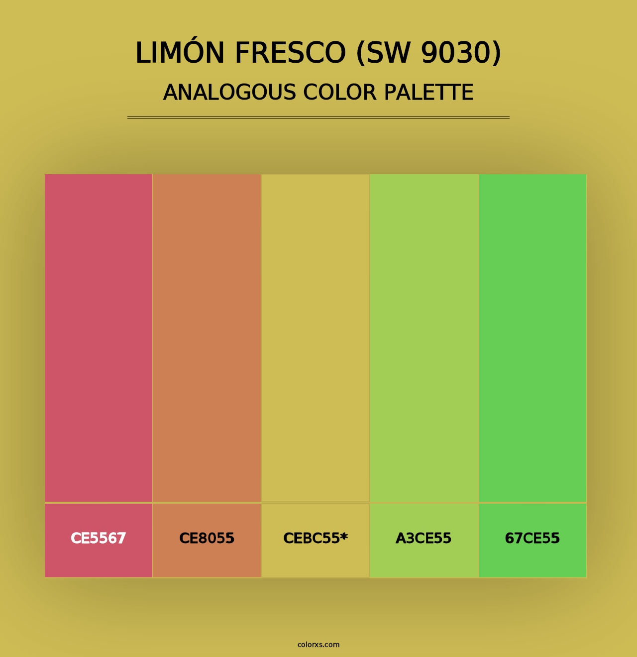 Limón Fresco (SW 9030) - Analogous Color Palette