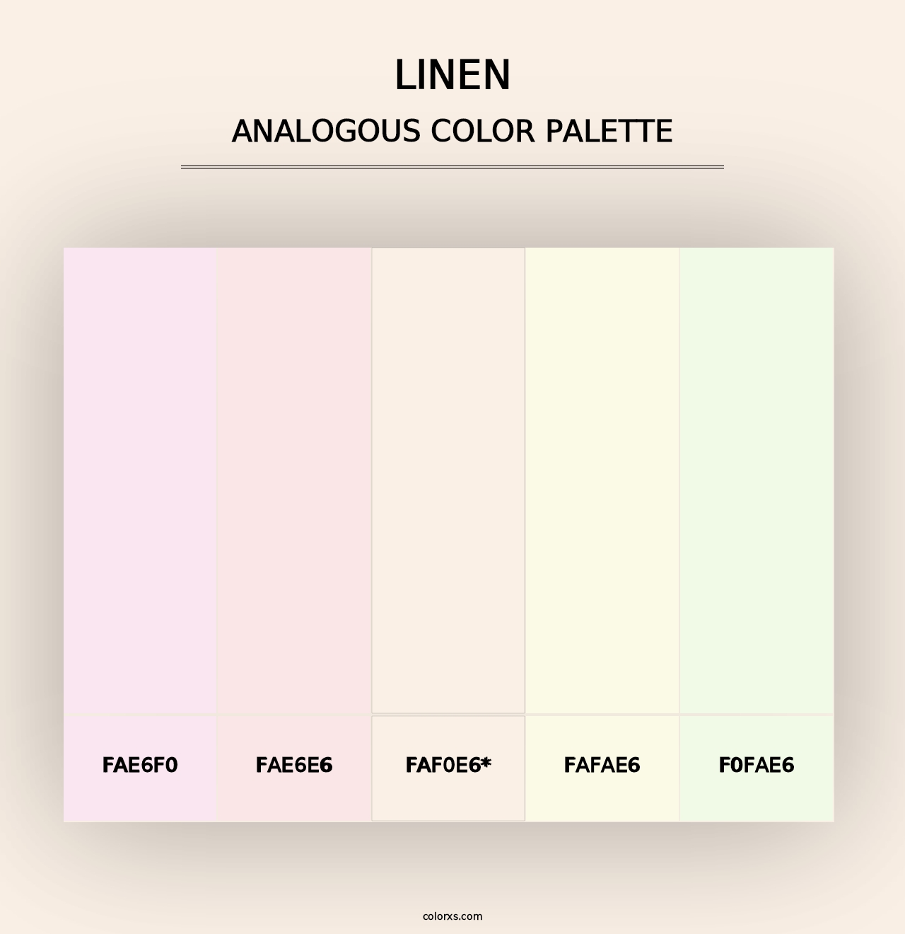 Linen - Analogous Color Palette