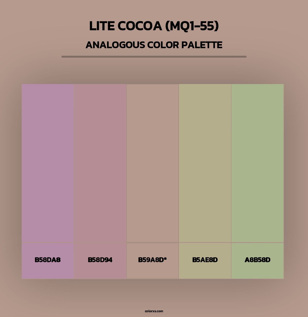 Lite Cocoa (MQ1-55) - Analogous Color Palette