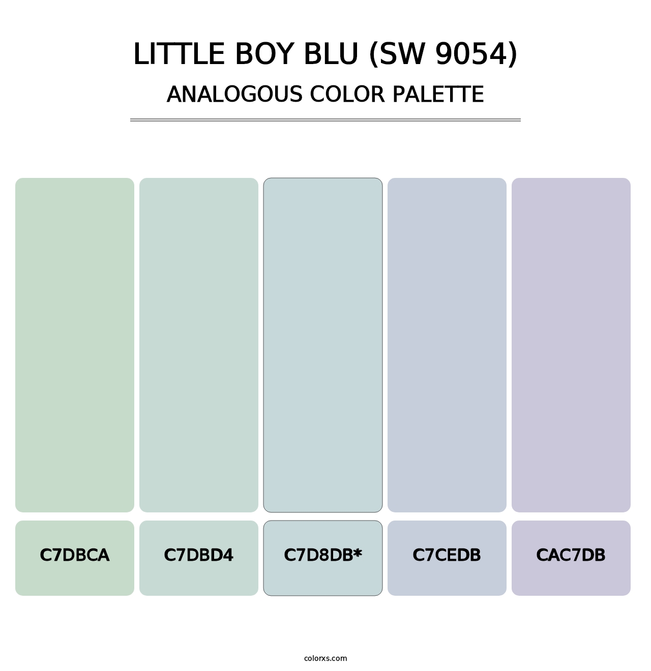 Little Boy Blu (SW 9054) - Analogous Color Palette