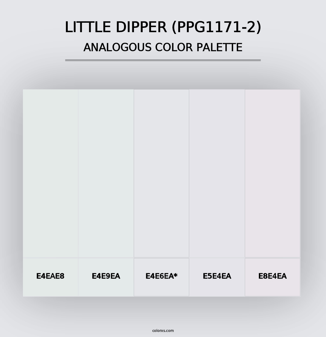 Little Dipper (PPG1171-2) - Analogous Color Palette