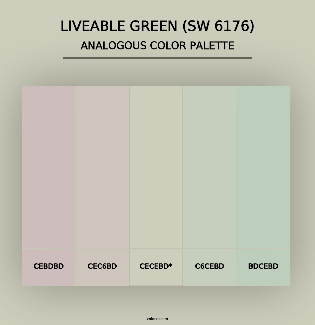 Liveable Green (SW 6176) - Analogous Color Palette