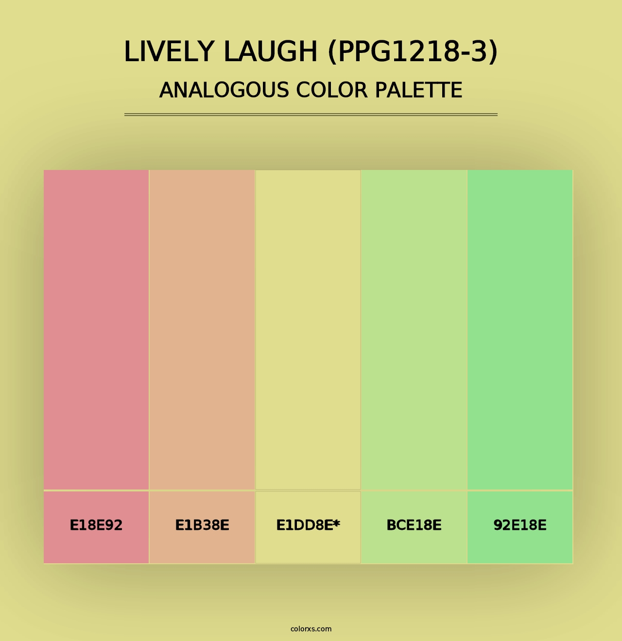 Lively Laugh (PPG1218-3) - Analogous Color Palette