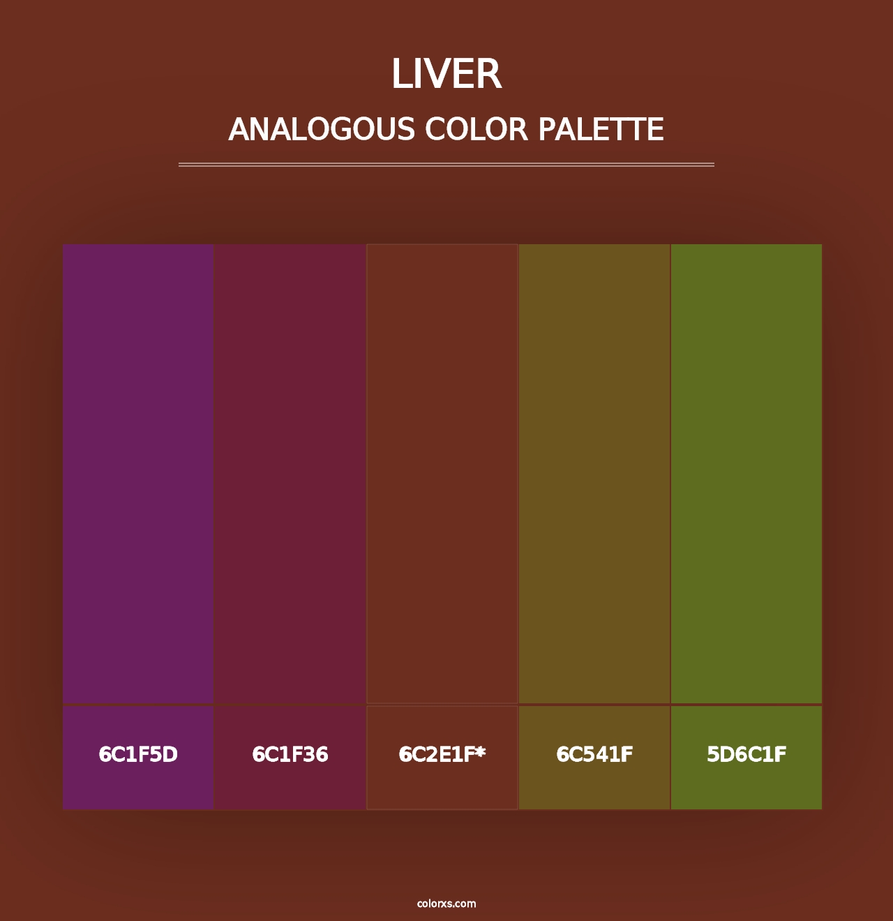 Liver - Analogous Color Palette