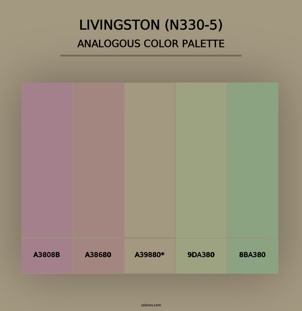 Livingston (N330-5) - Analogous Color Palette