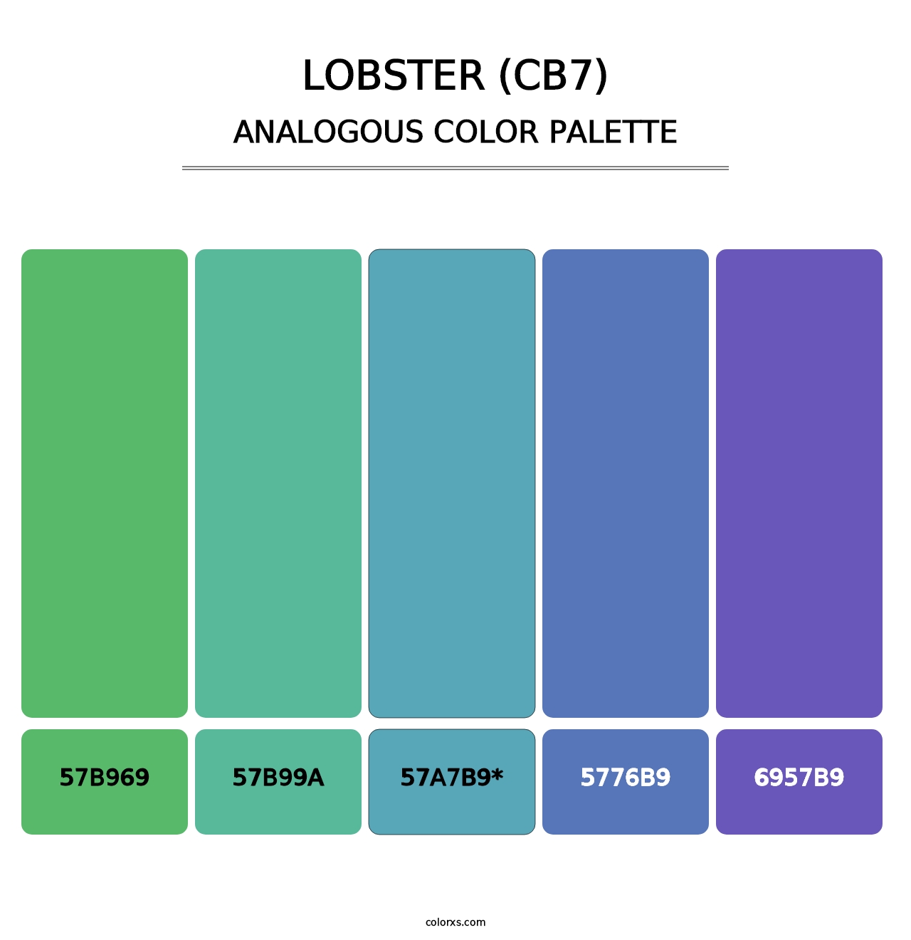 Lobster (CB7) - Analogous Color Palette