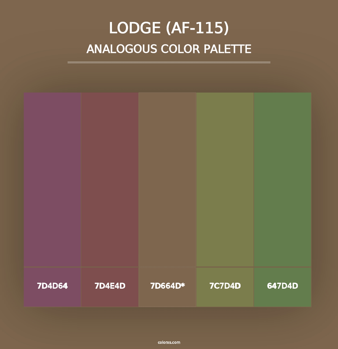 Lodge (AF-115) - Analogous Color Palette