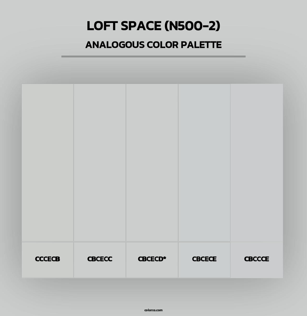 Loft Space (N500-2) - Analogous Color Palette