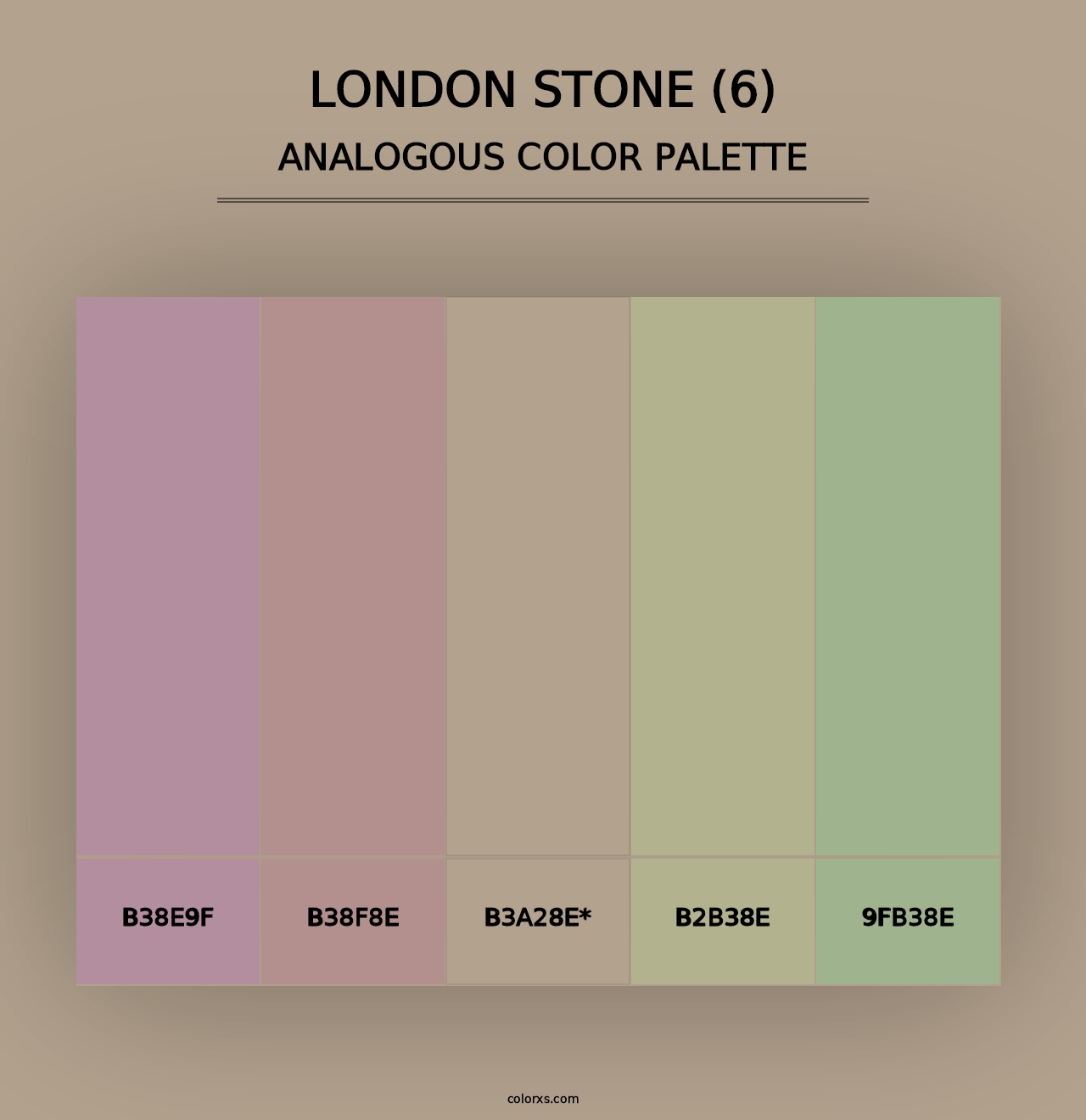 London Stone (6) - Analogous Color Palette