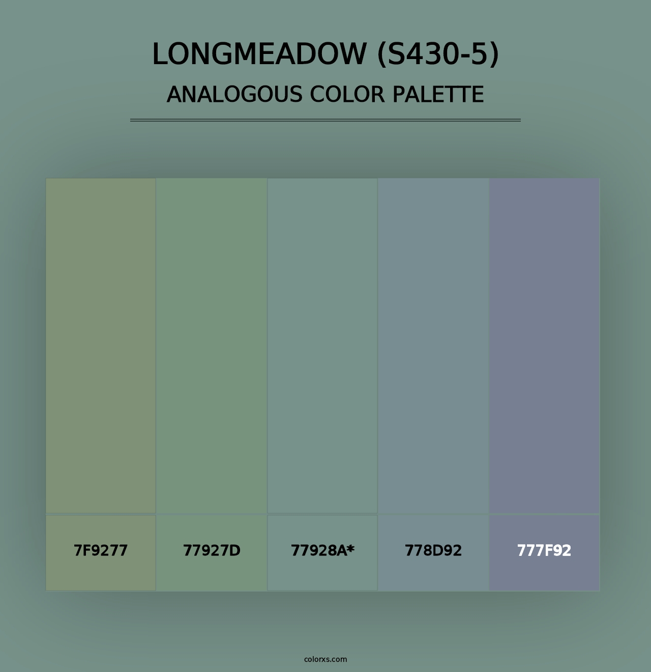 Longmeadow (S430-5) - Analogous Color Palette