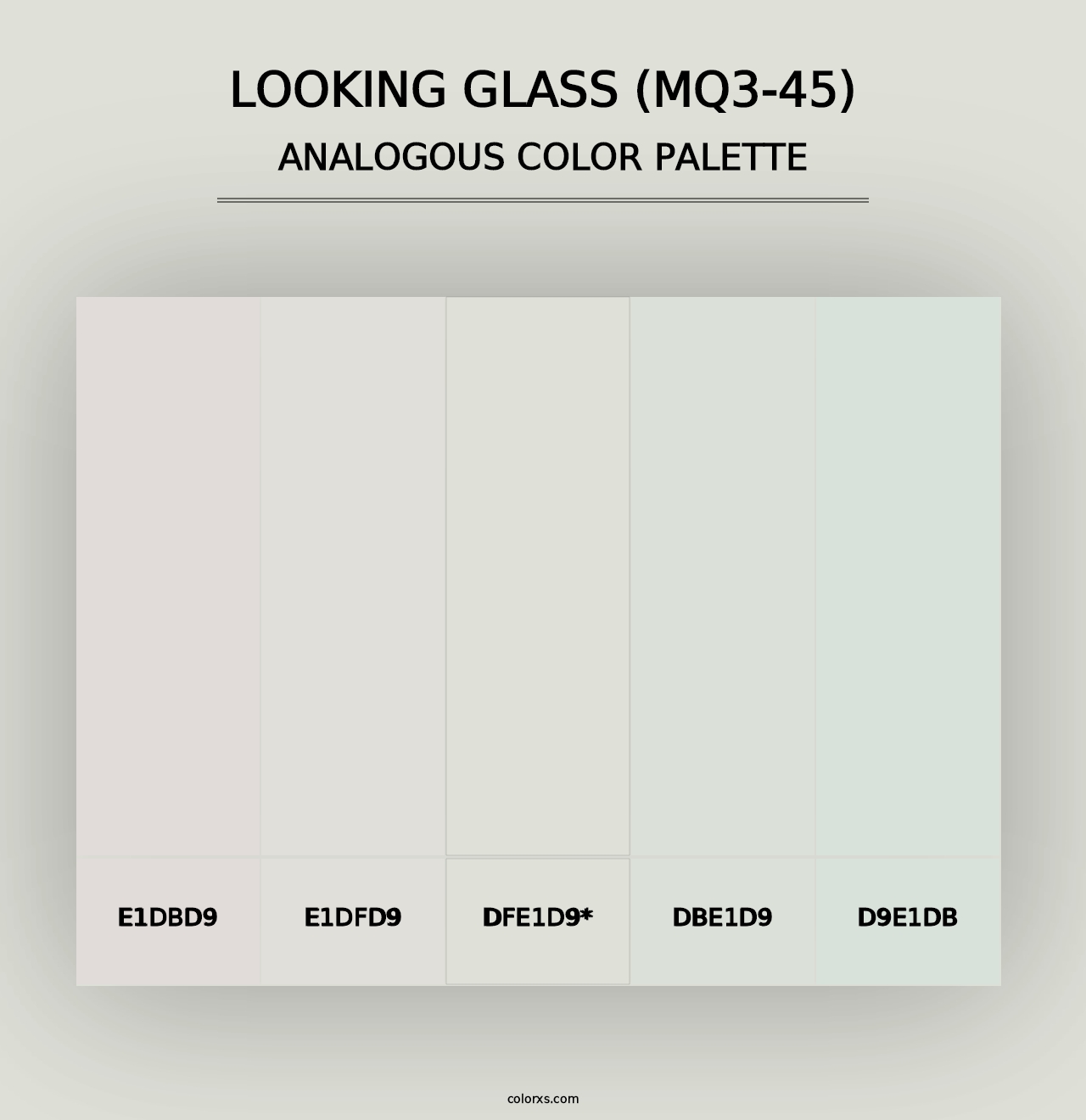 Looking Glass (MQ3-45) - Analogous Color Palette