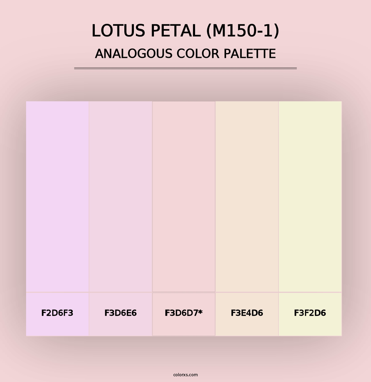 Lotus Petal (M150-1) - Analogous Color Palette