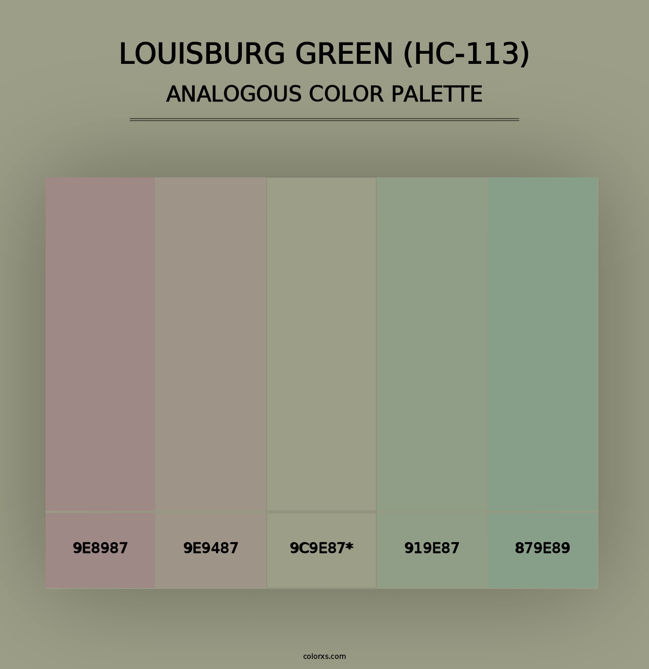 Louisburg Green (HC-113) - Analogous Color Palette