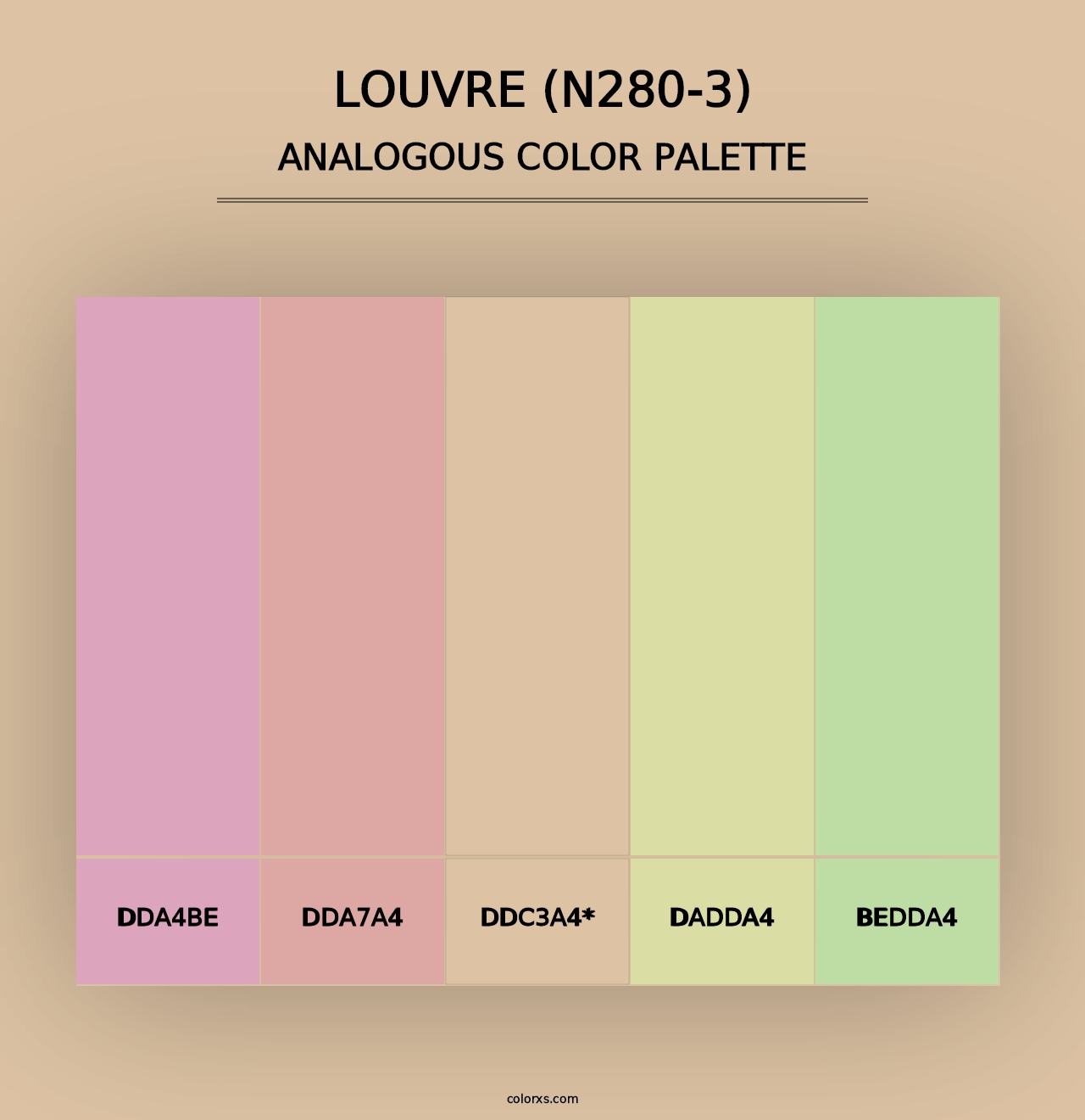 Louvre (N280-3) - Analogous Color Palette