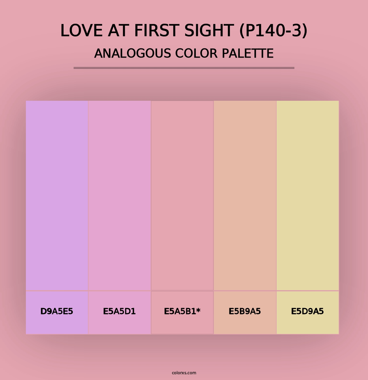 Love At First Sight (P140-3) - Analogous Color Palette