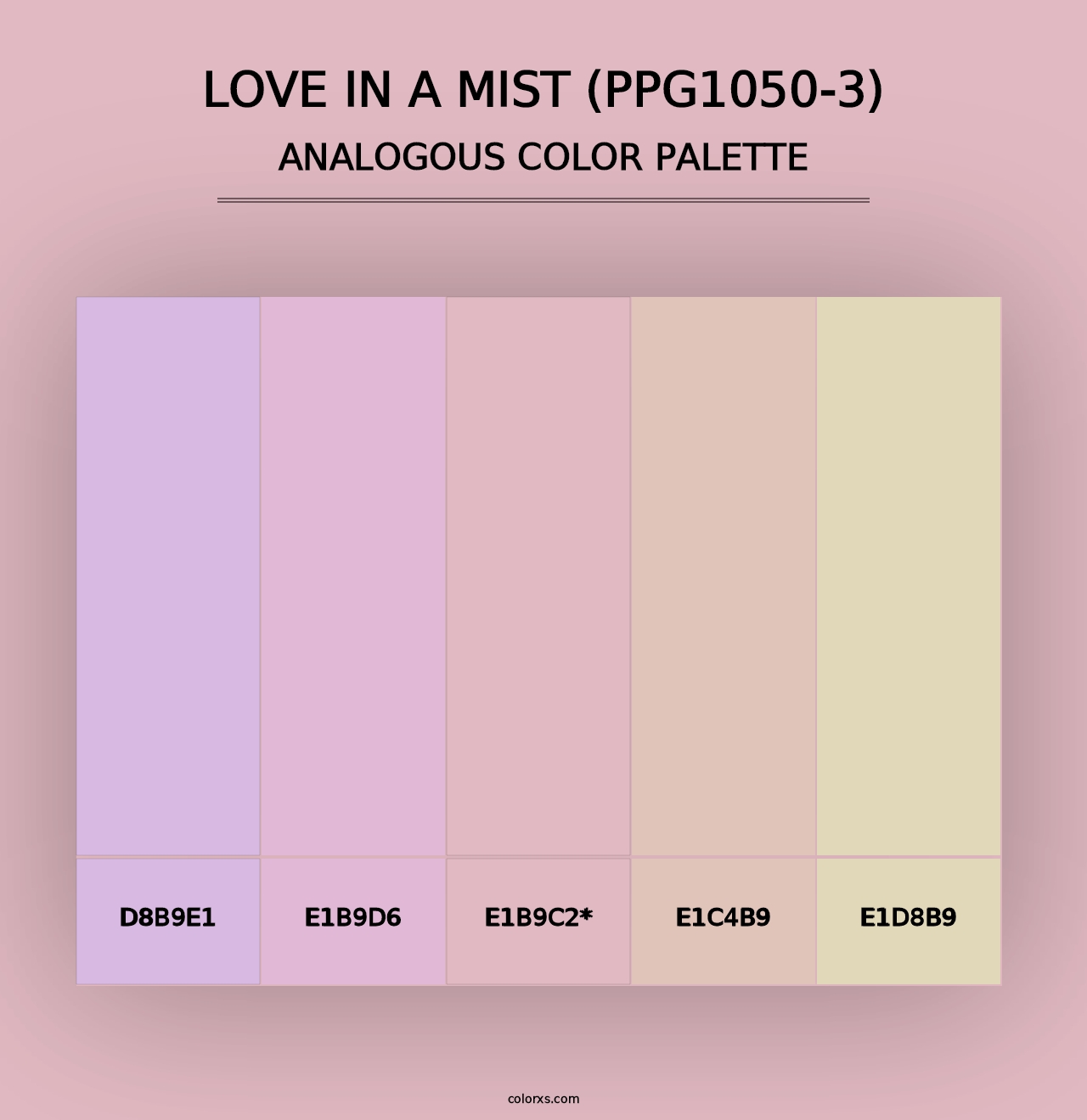 Love In A Mist (PPG1050-3) - Analogous Color Palette