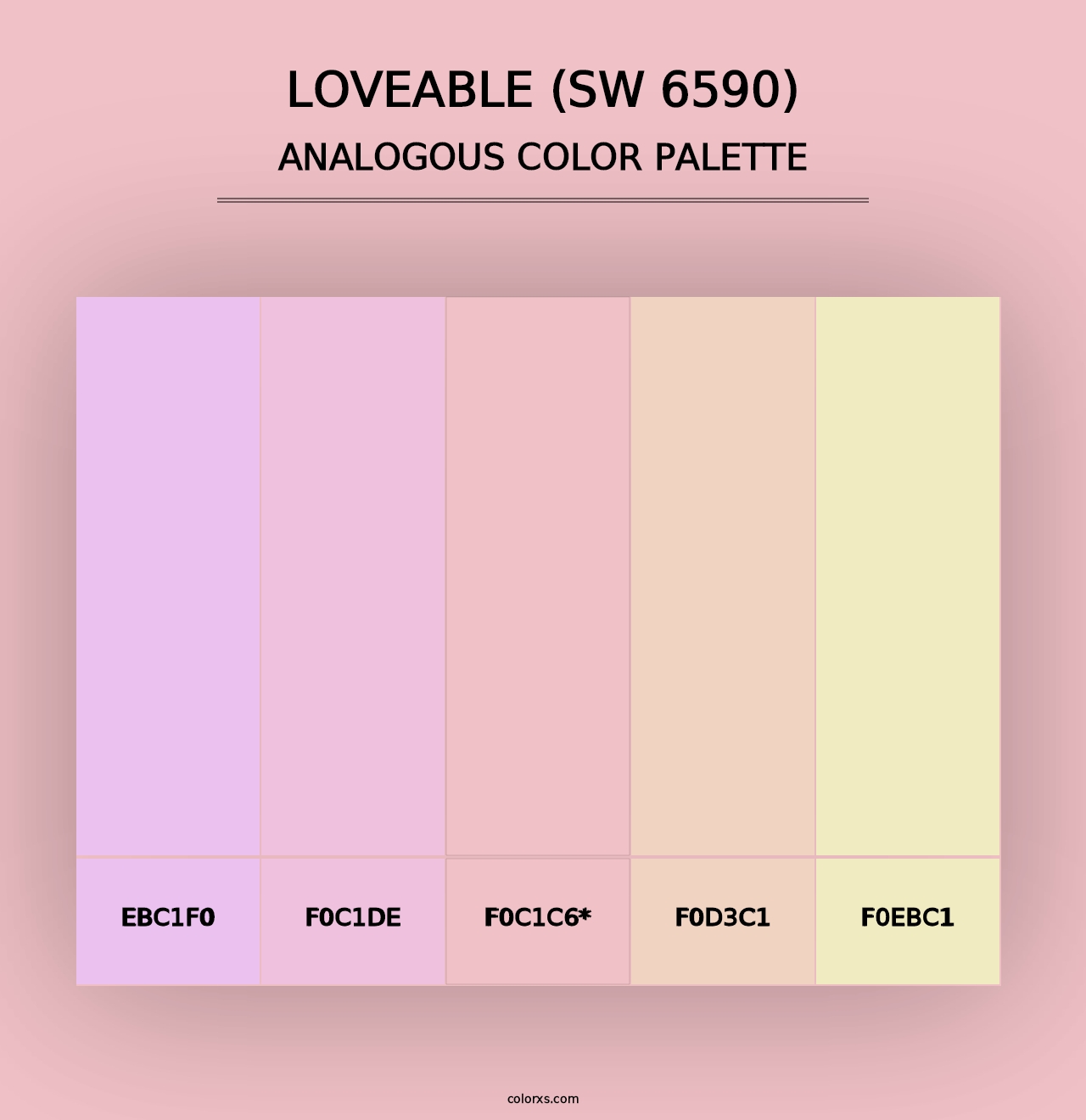 Loveable (SW 6590) - Analogous Color Palette