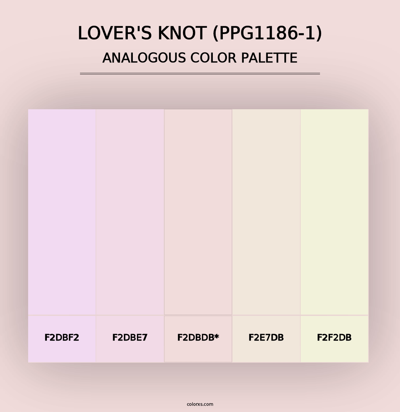 Lover's Knot (PPG1186-1) - Analogous Color Palette