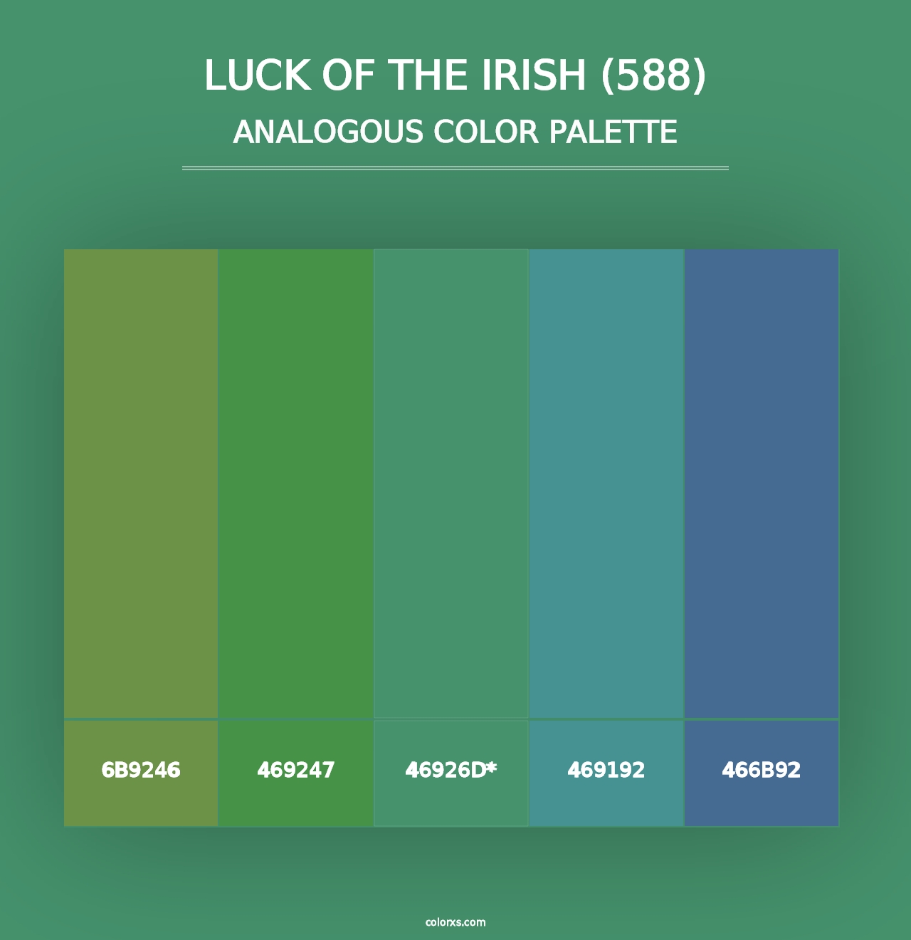 Luck of the Irish (588) - Analogous Color Palette