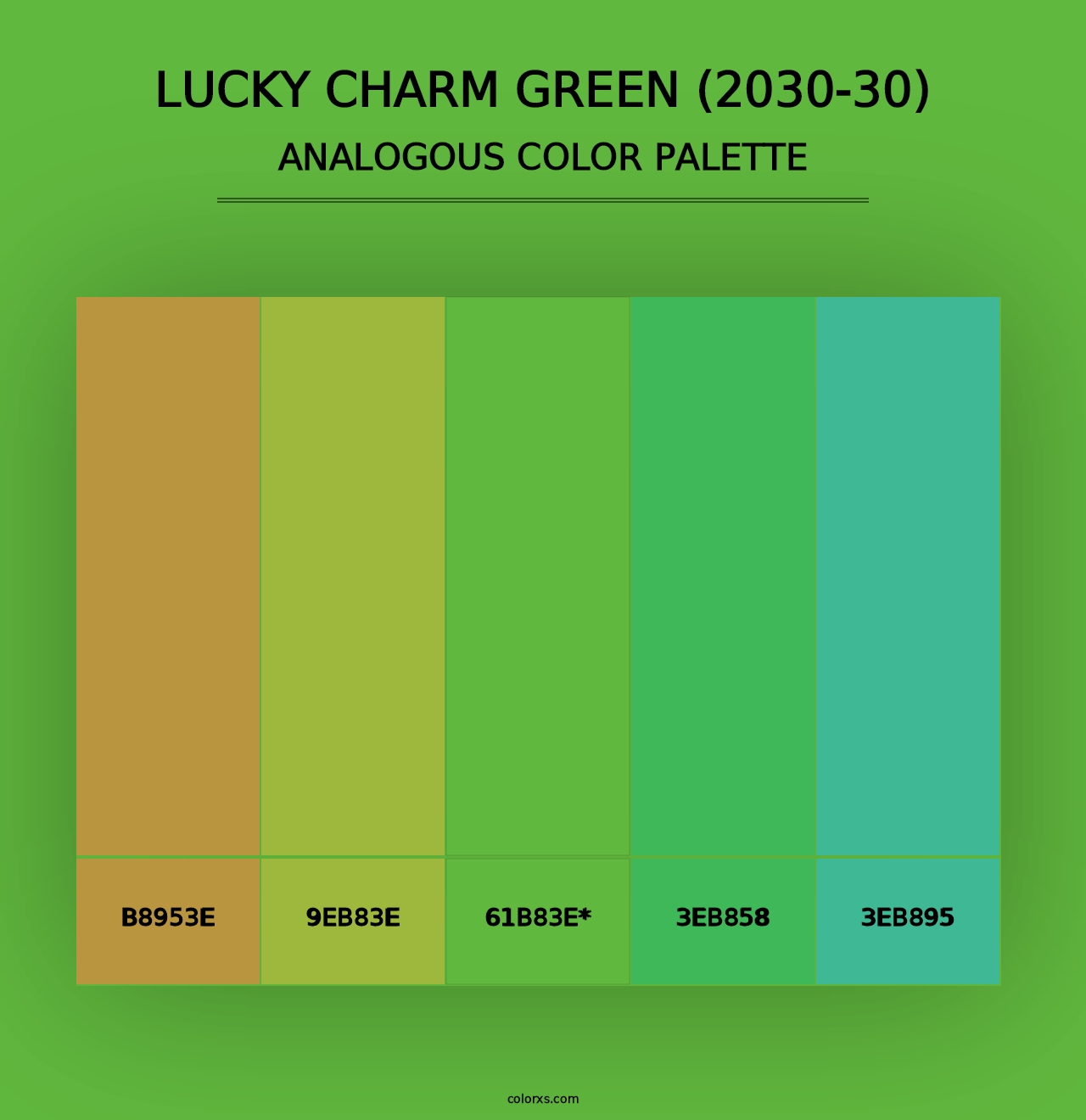 Lucky Charm Green (2030-30) - Analogous Color Palette