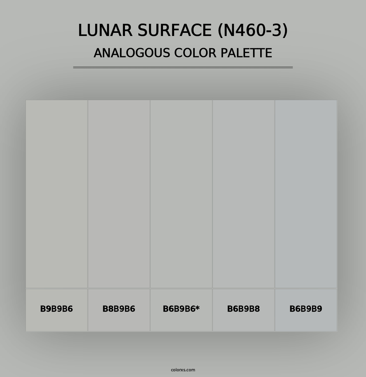 Lunar Surface (N460-3) - Analogous Color Palette