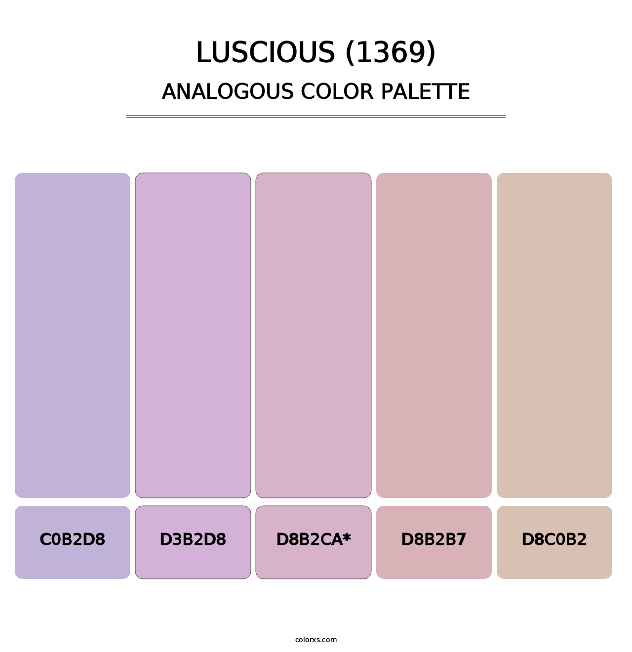 Luscious (1369) - Analogous Color Palette