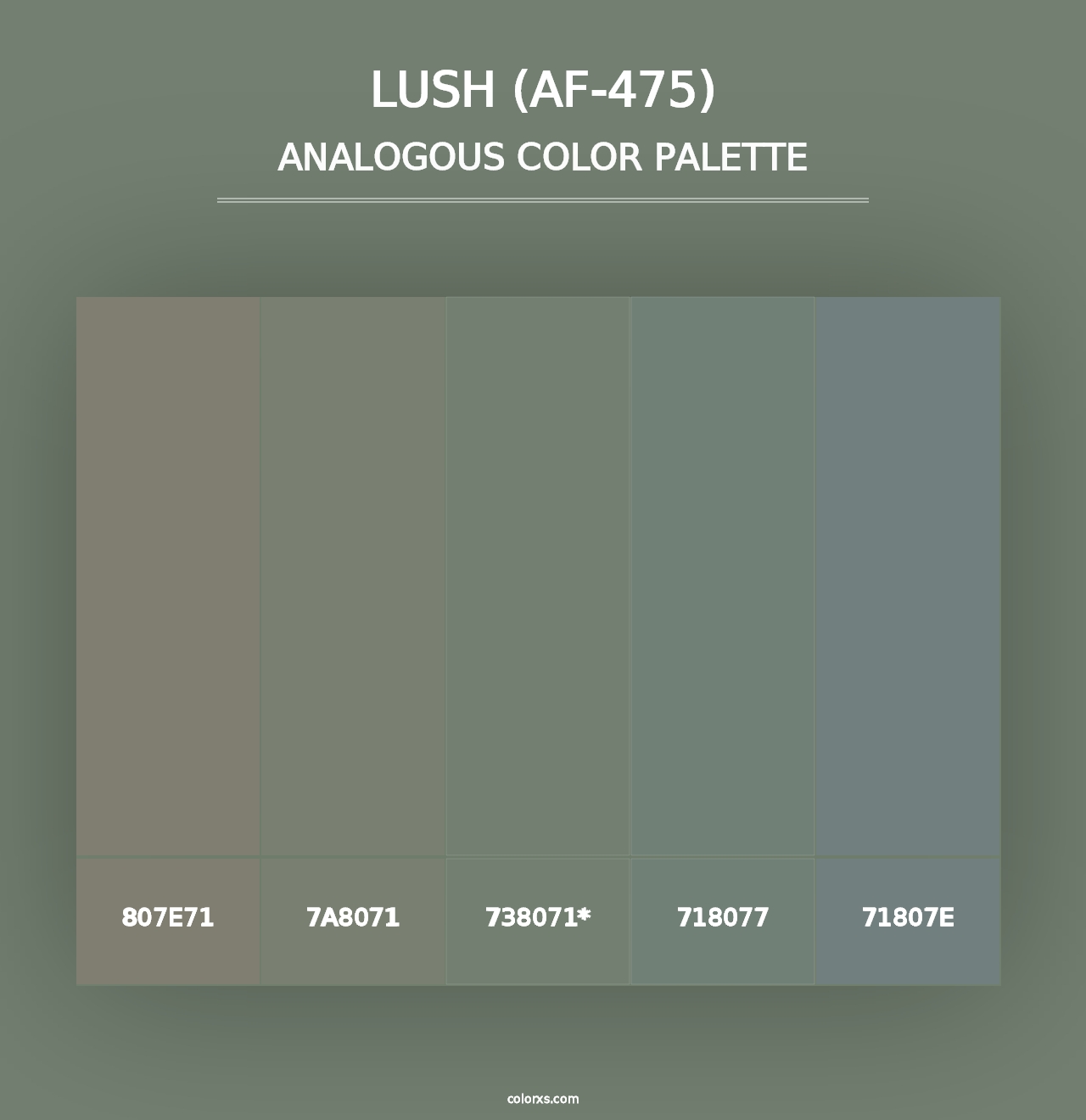 Lush (AF-475) - Analogous Color Palette