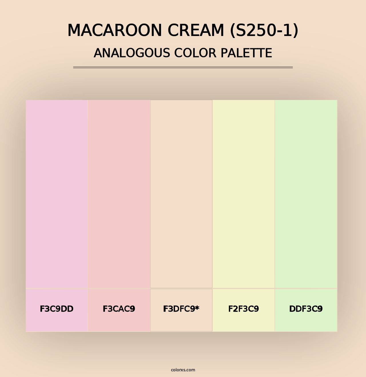 Macaroon Cream (S250-1) - Analogous Color Palette