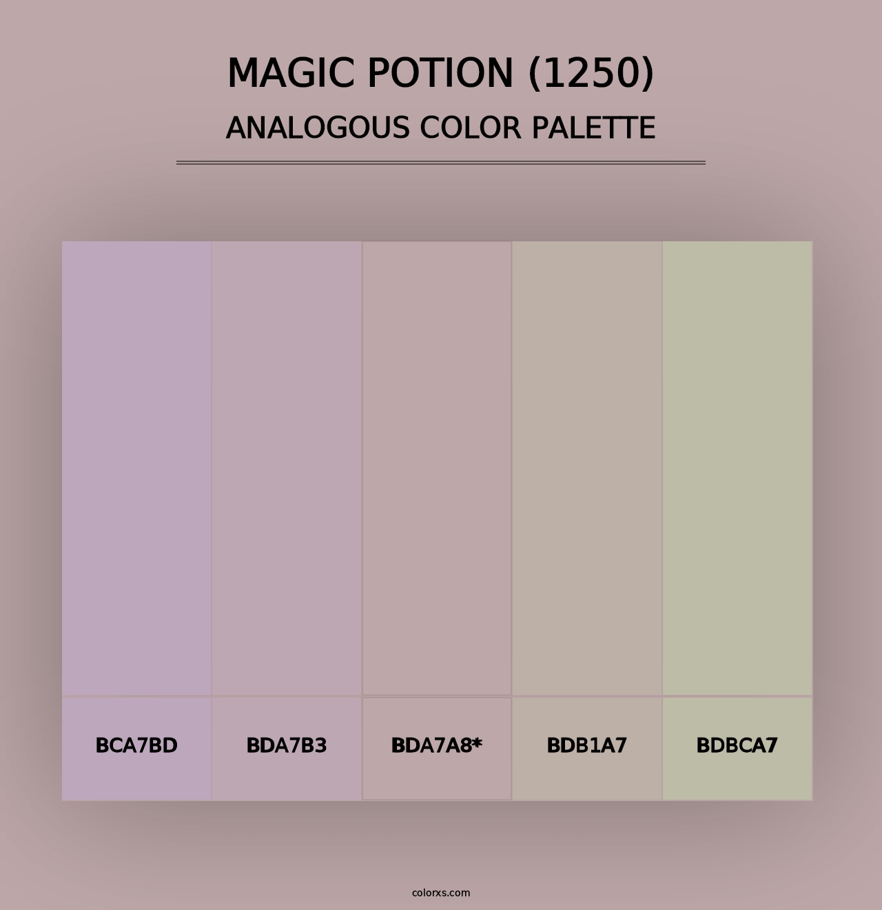 Magic Potion (1250) - Analogous Color Palette