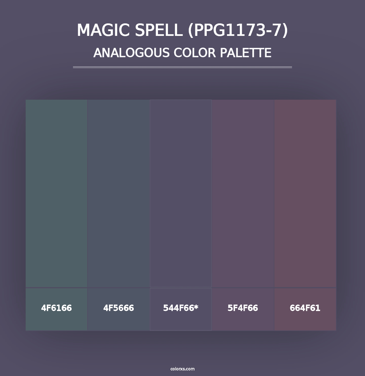 Magic Spell (PPG1173-7) - Analogous Color Palette