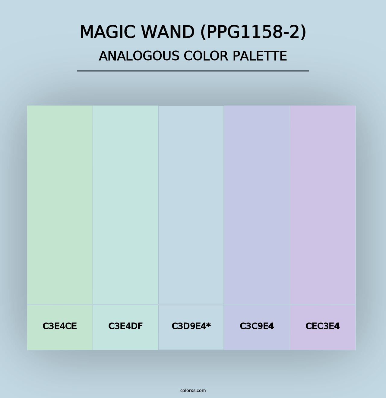 Magic Wand (PPG1158-2) - Analogous Color Palette