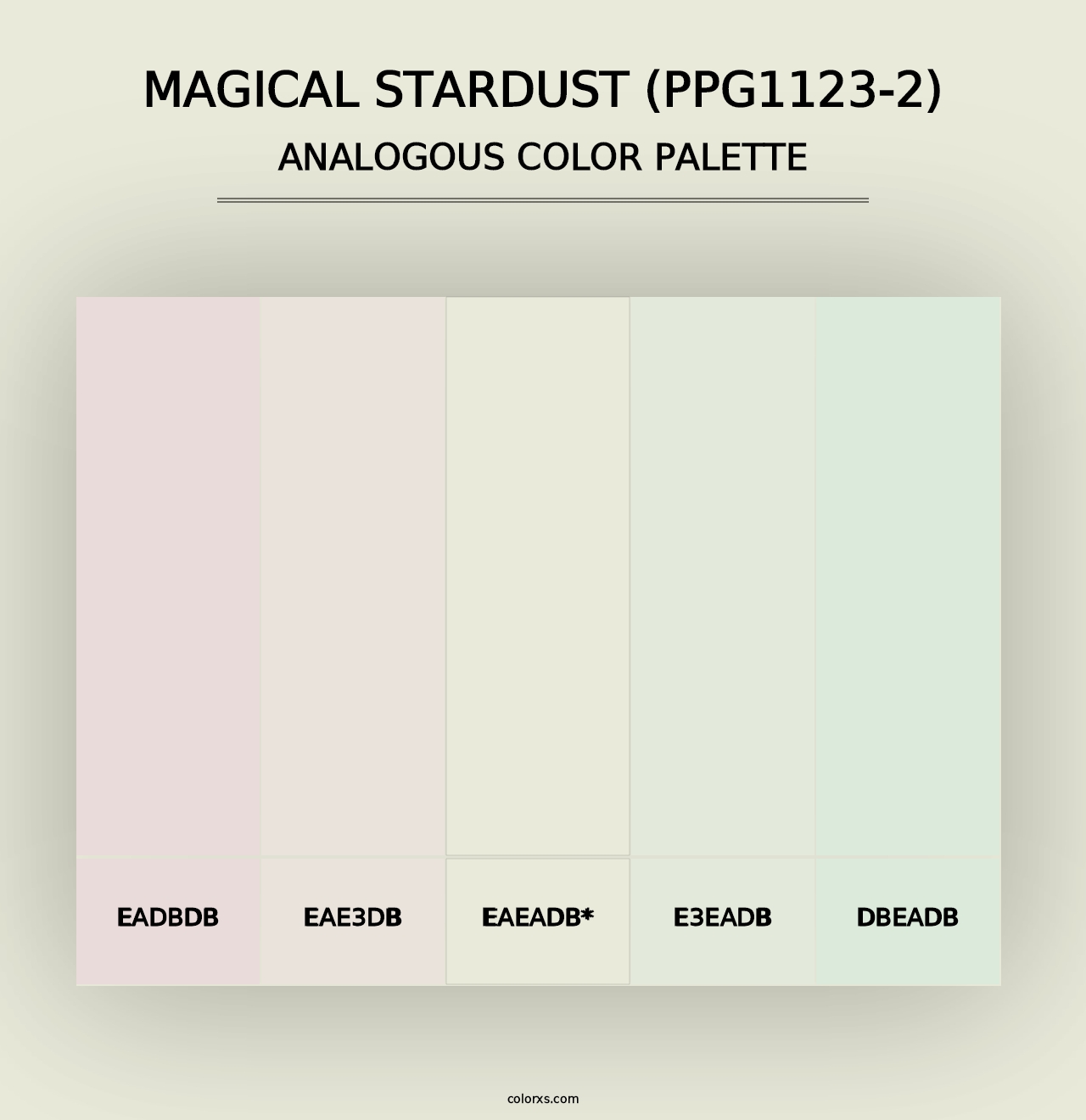 Magical Stardust (PPG1123-2) - Analogous Color Palette