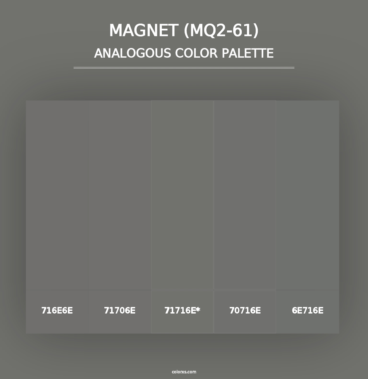 Magnet (MQ2-61) - Analogous Color Palette