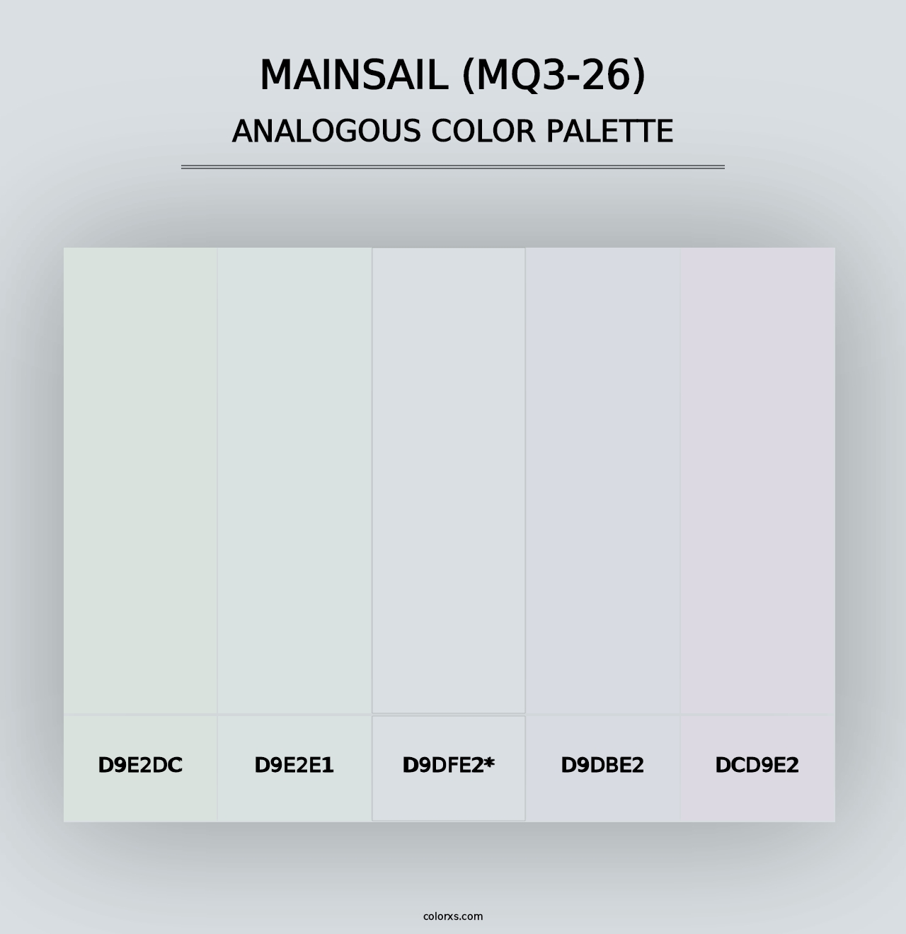 Mainsail (MQ3-26) - Analogous Color Palette