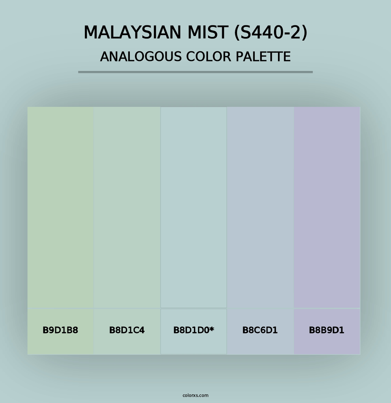 Malaysian Mist (S440-2) - Analogous Color Palette