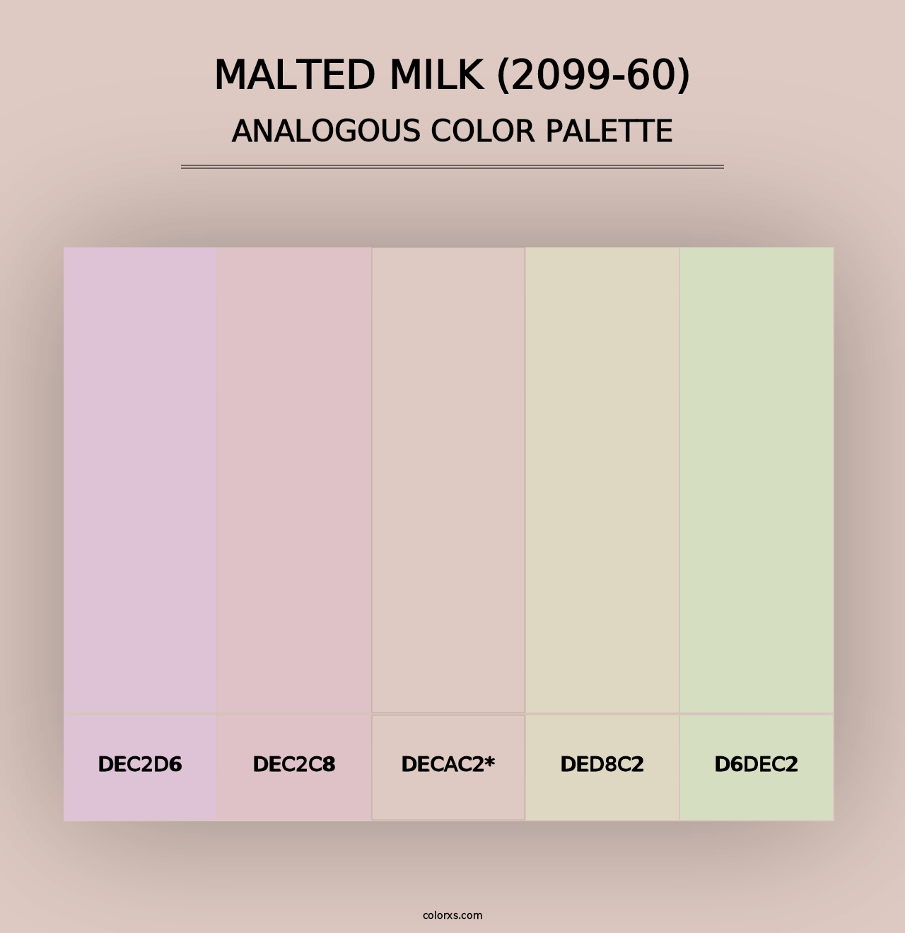 Malted Milk (2099-60) - Analogous Color Palette