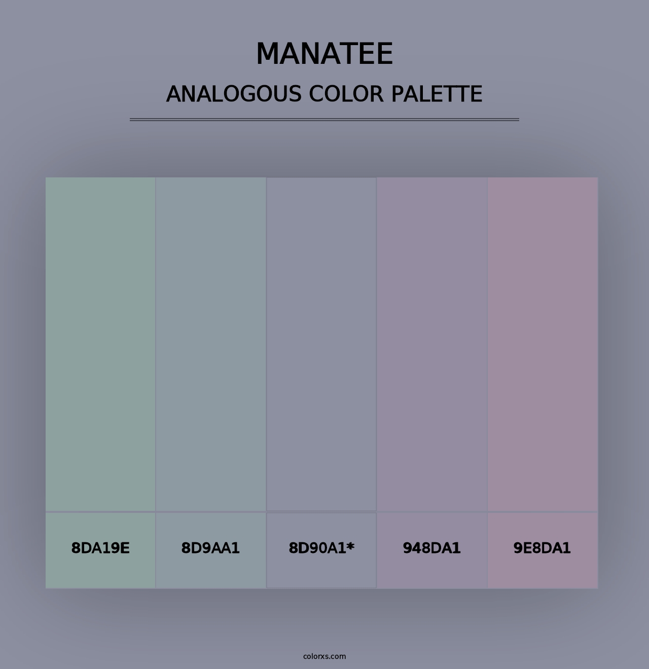 Manatee - Analogous Color Palette