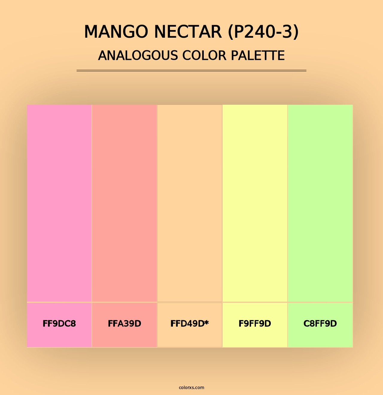 Mango Nectar (P240-3) - Analogous Color Palette