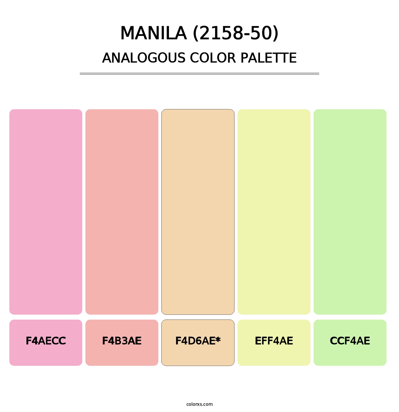 Manila (2158-50) - Analogous Color Palette