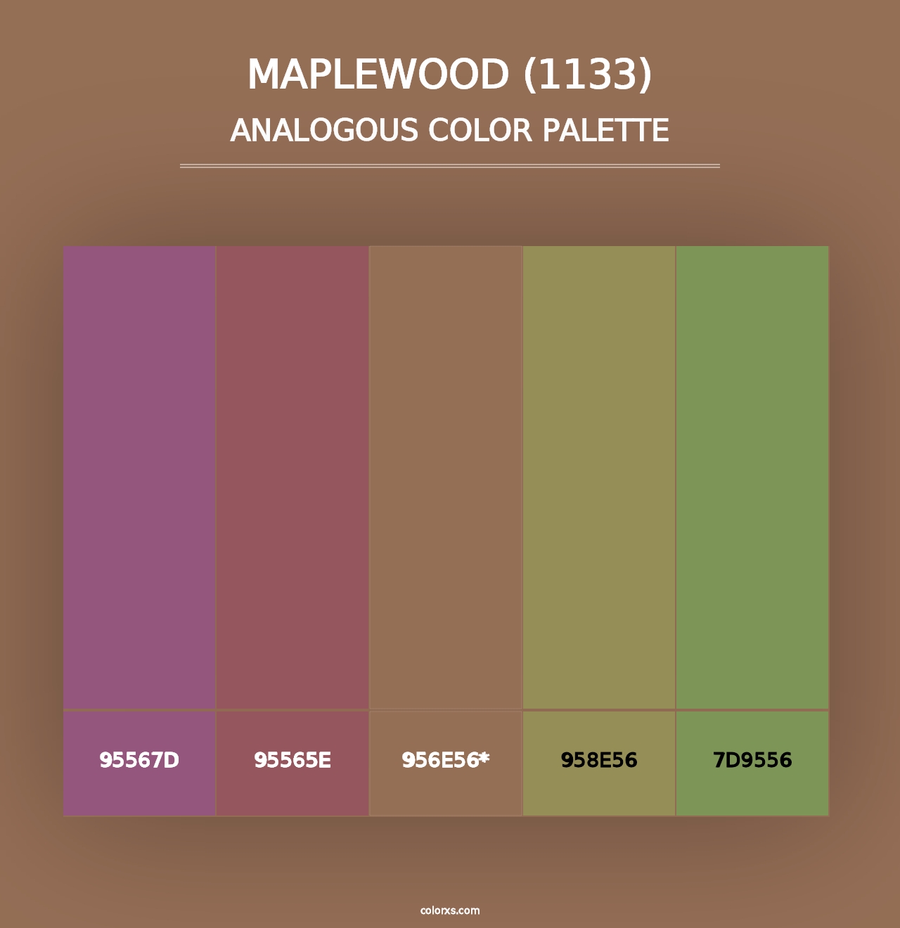 Maplewood (1133) - Analogous Color Palette