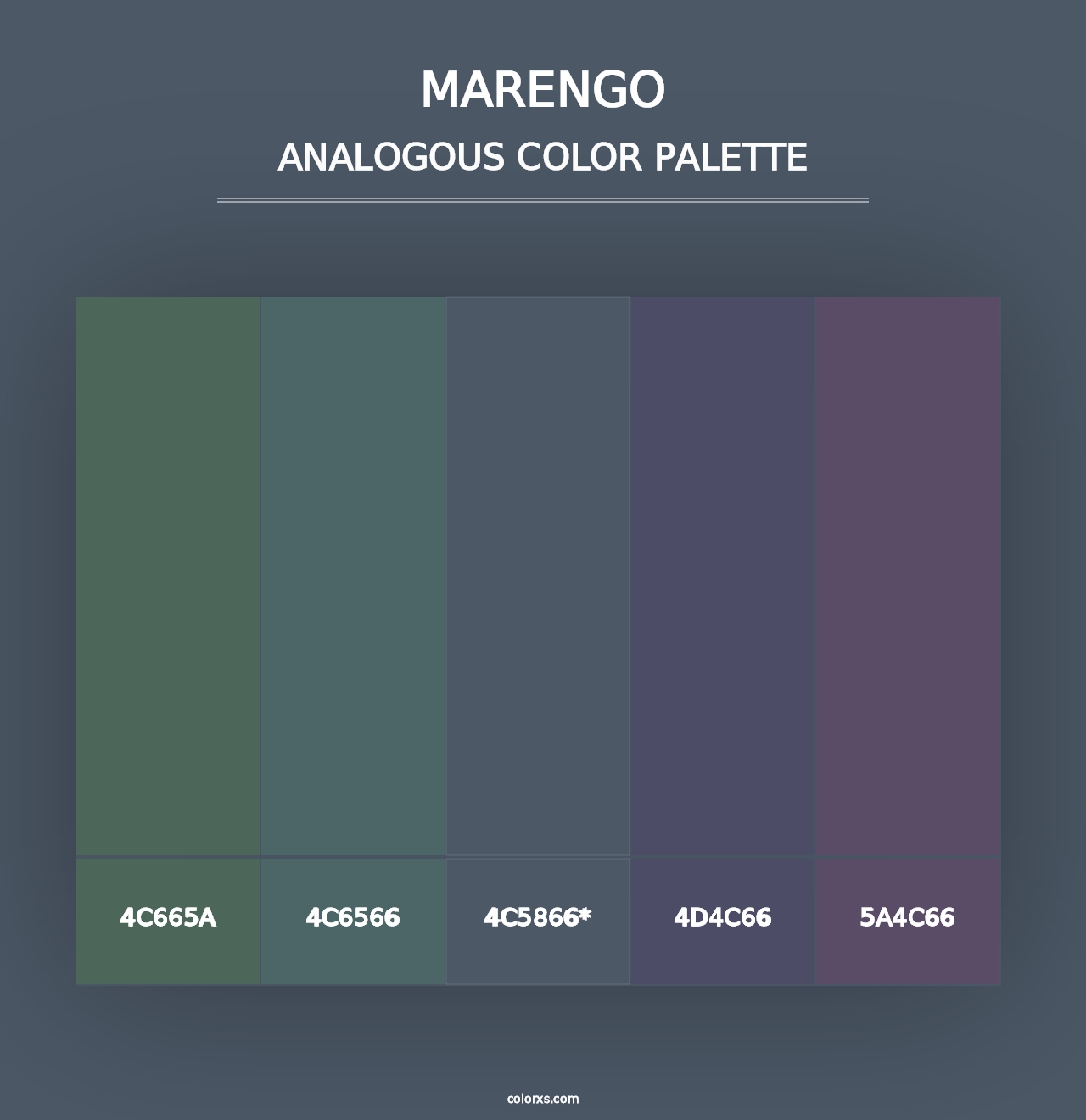 Marengo - Analogous Color Palette