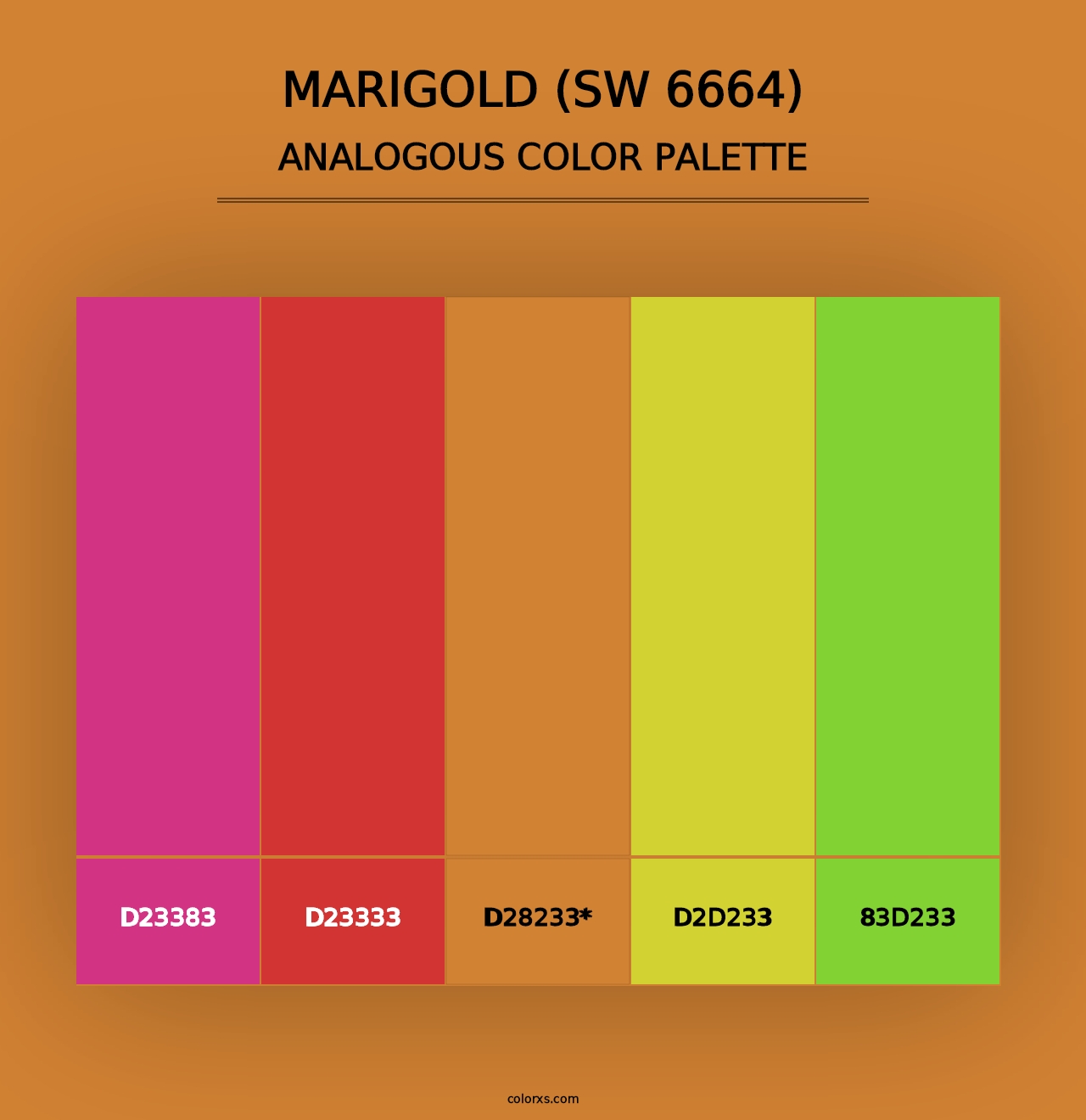 Marigold (SW 6664) - Analogous Color Palette