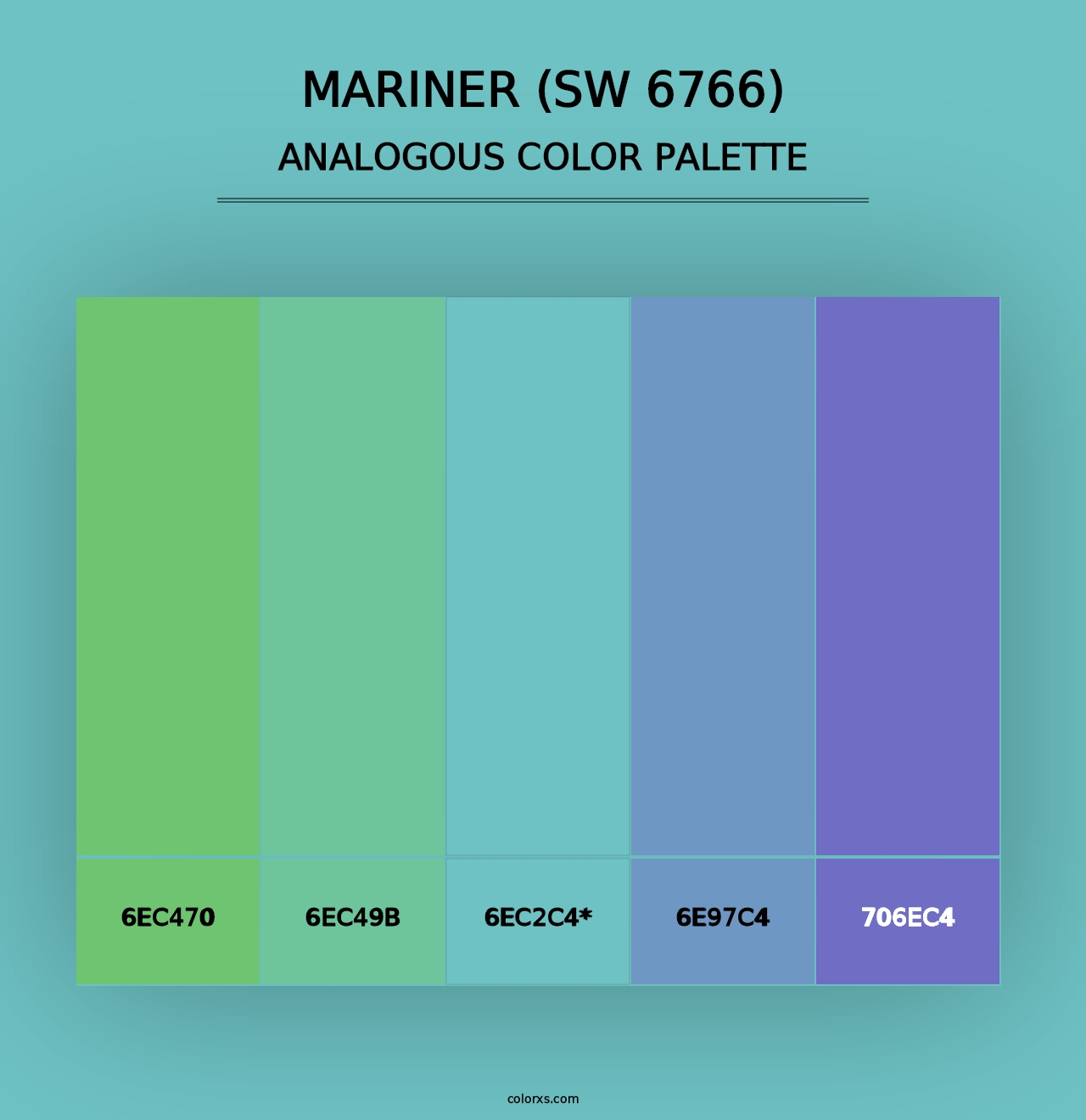 Mariner (SW 6766) - Analogous Color Palette