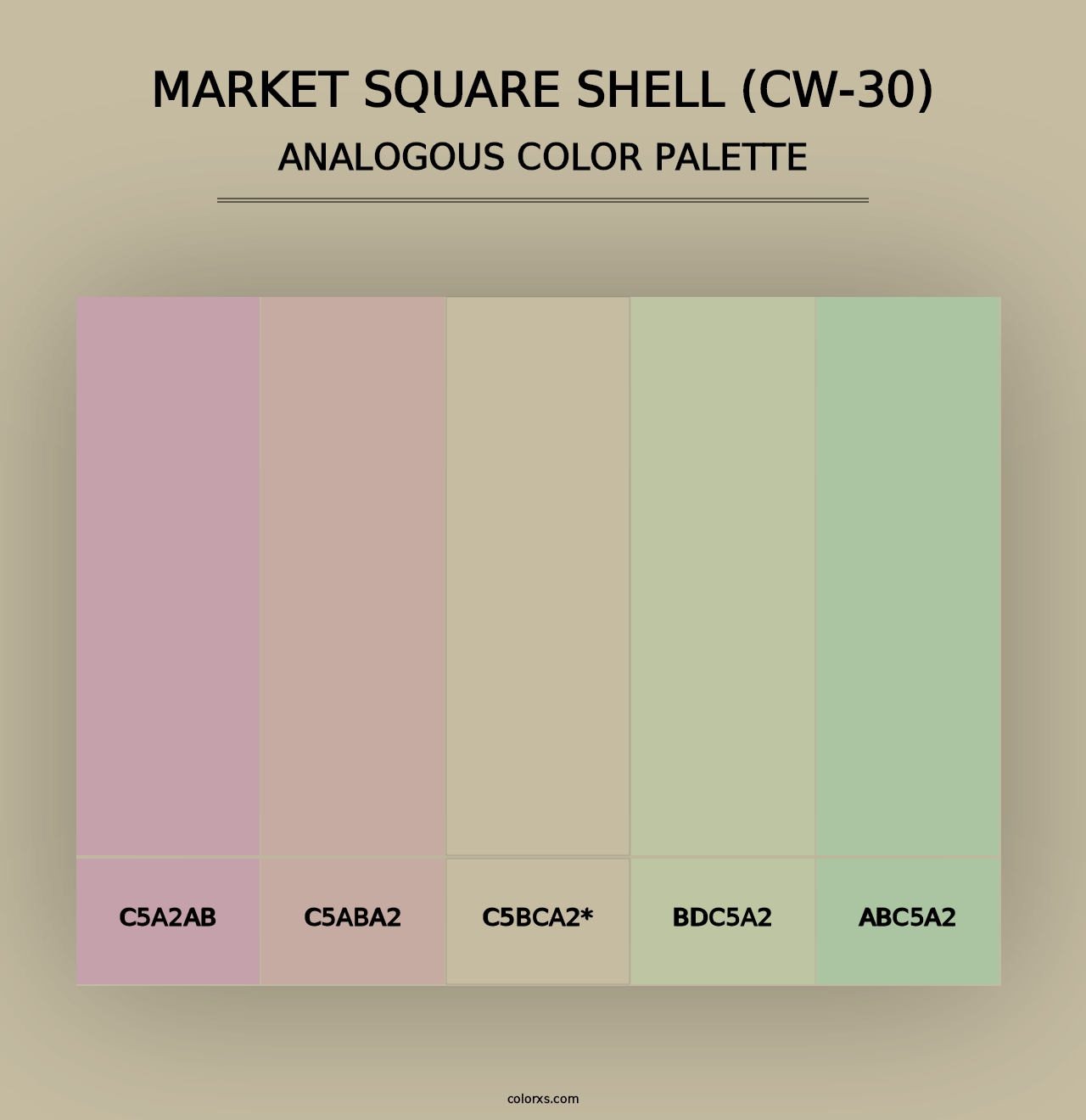 Market Square Shell (CW-30) - Analogous Color Palette